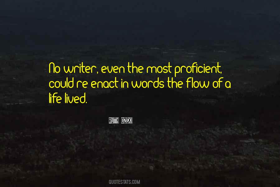 Quotes About Flow Of Words #869505