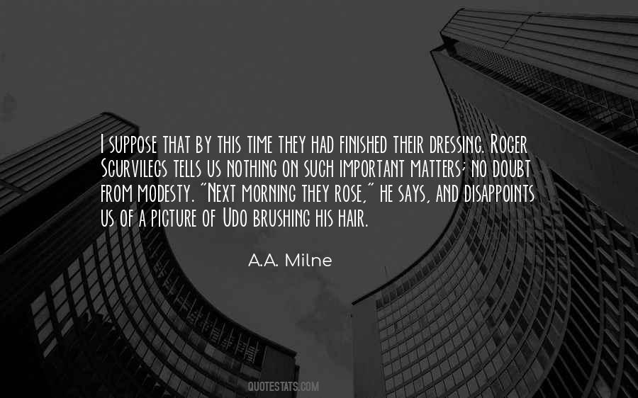 Morning Hair Quotes #1417784