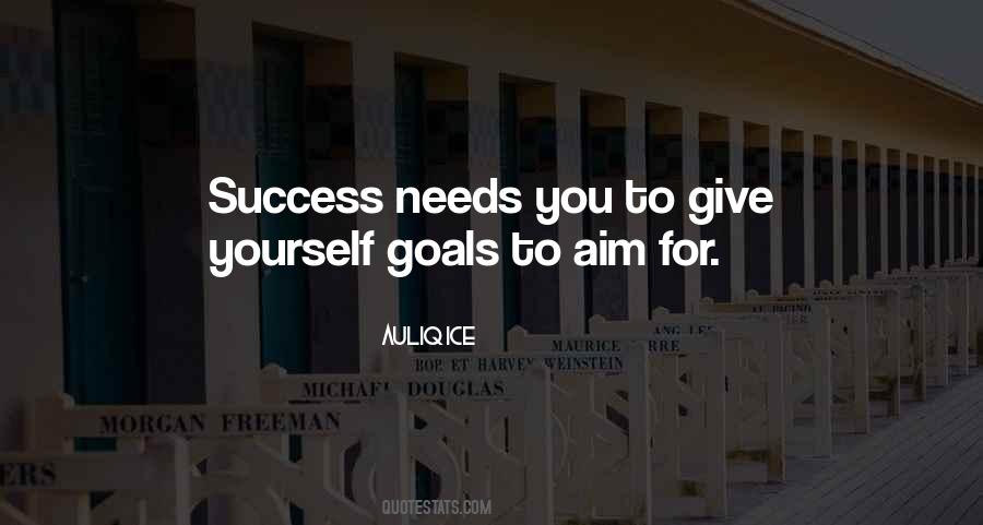 Goal To Success Quotes #254663