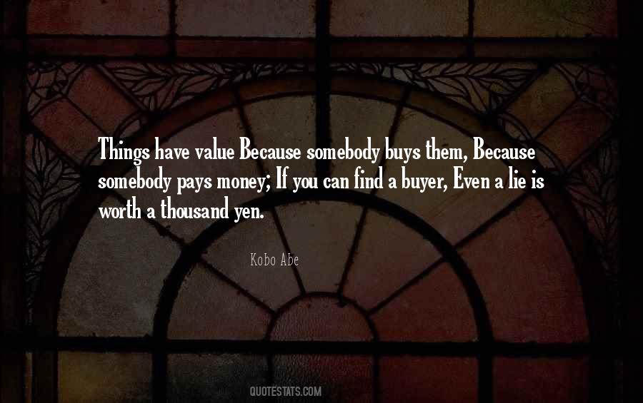 Money Value Quotes #1367189