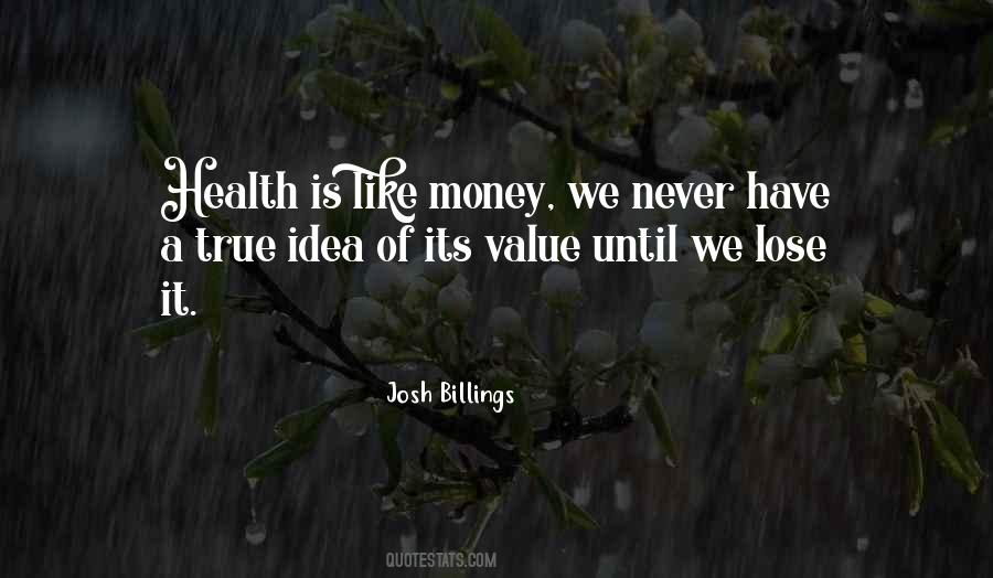 Money Value Quotes #1535541
