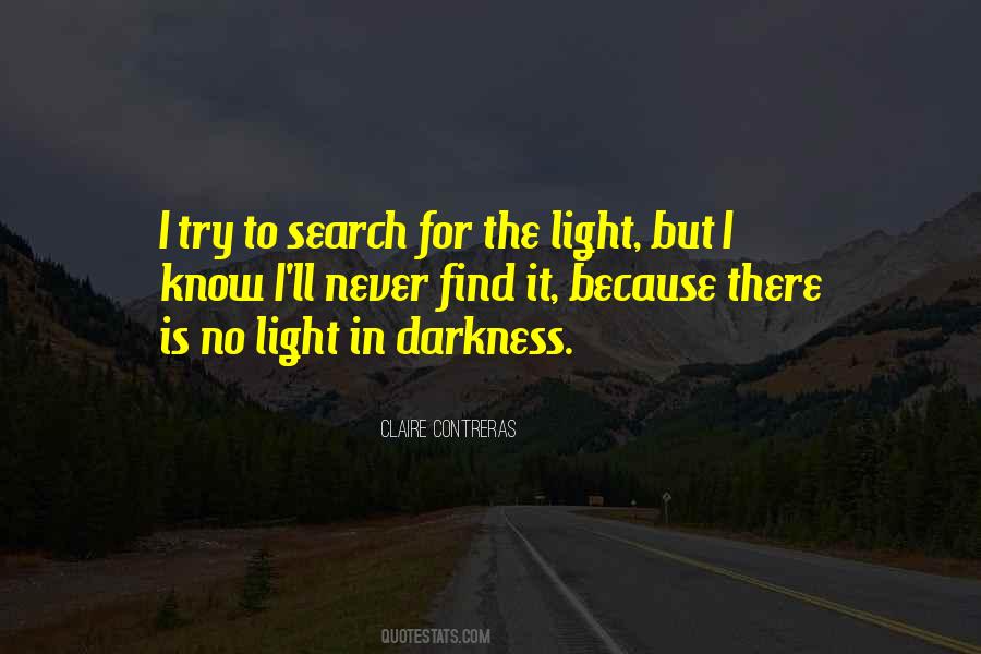 There Is Light In The Darkness Quotes #511737