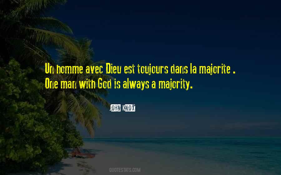 One With God Is A Majority Quotes #1386473