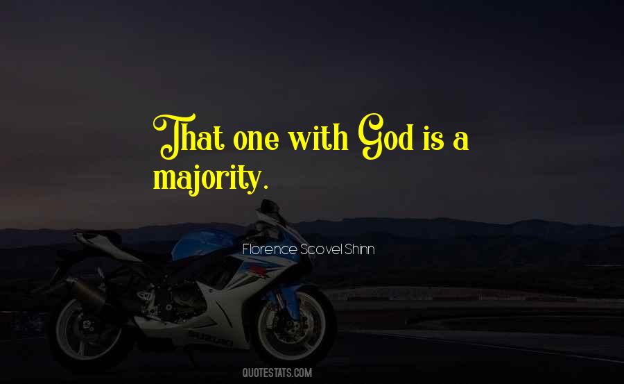 One With God Is A Majority Quotes #1843645