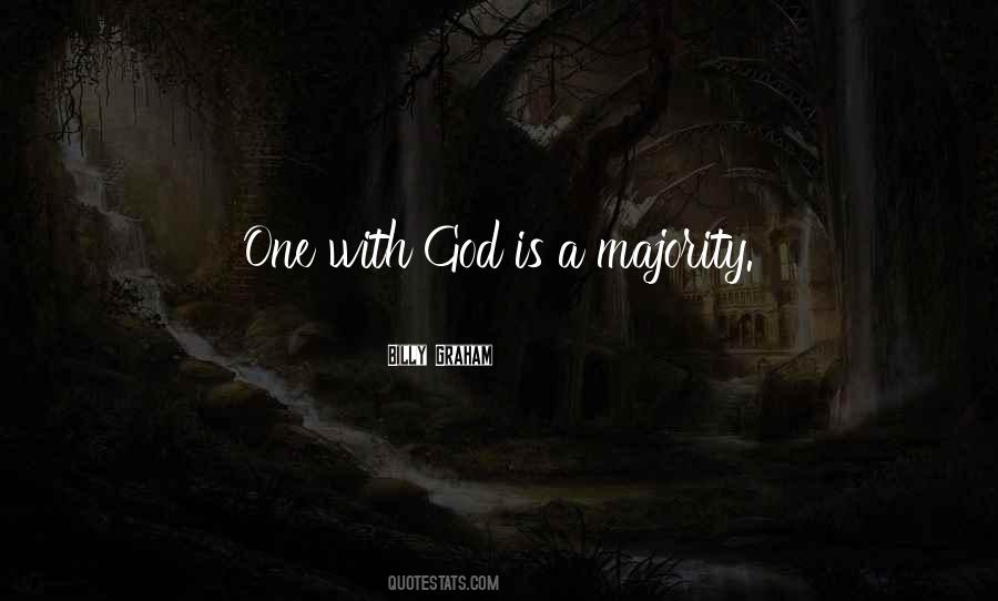 One With God Is A Majority Quotes #583708
