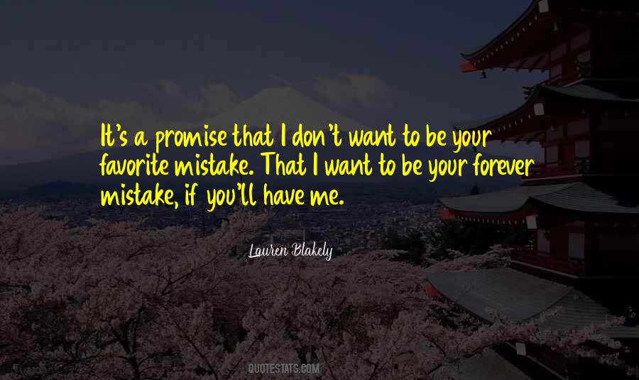 Promise Forever Quotes #1010178