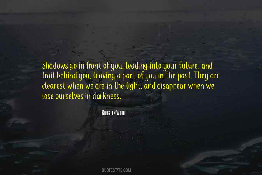 Behind The Shadows Quotes #417451