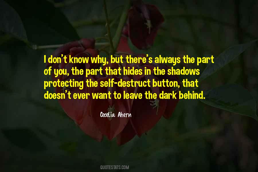 Behind The Shadows Quotes #595293
