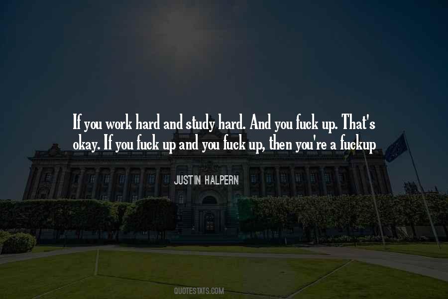 Work And Study Quotes #170904