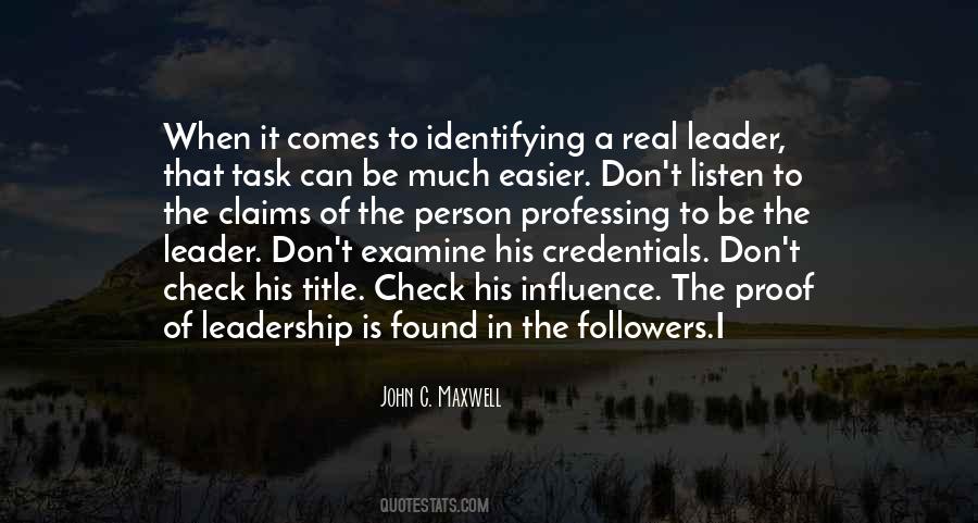 Influence Leadership Quotes #1877745