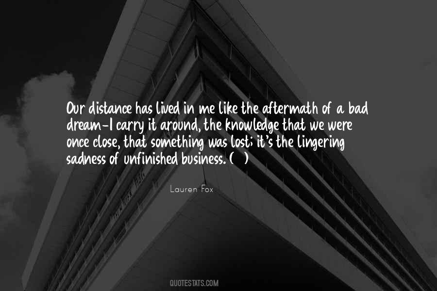 Quotes About Our Distance #235951