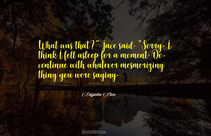 You Said You Were Sorry Quotes #1527208