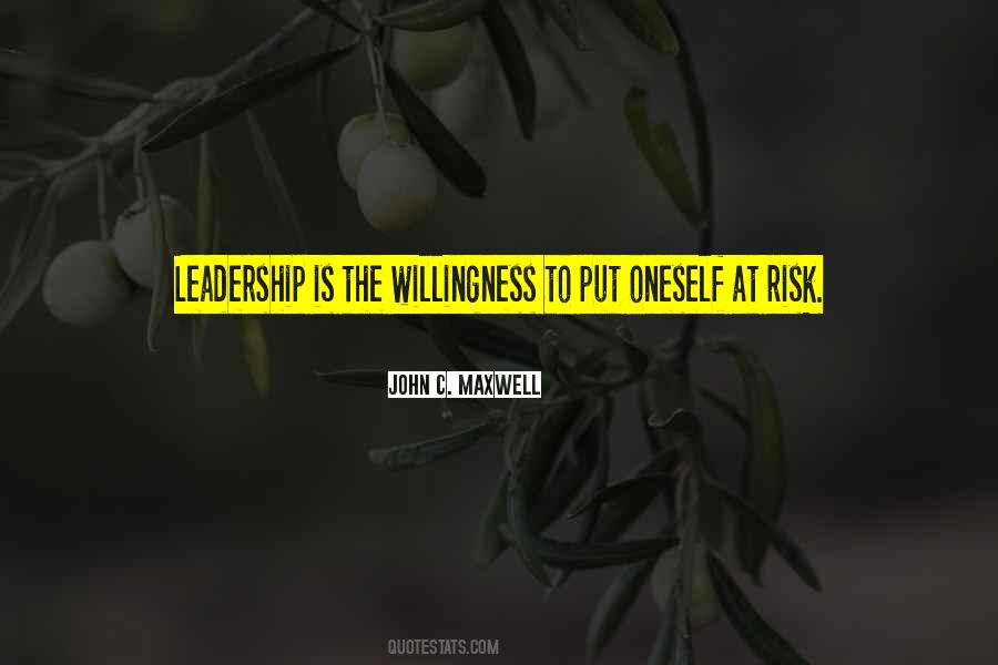 Leadership Risk Quotes #189486