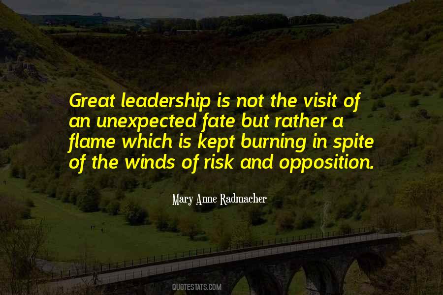 Leadership Risk Quotes #411912