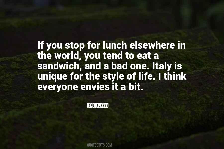 Eat Lunch Quotes #546033