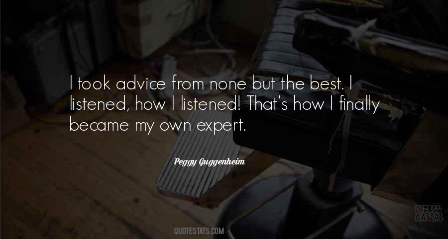 Listening Advice Quotes #654709