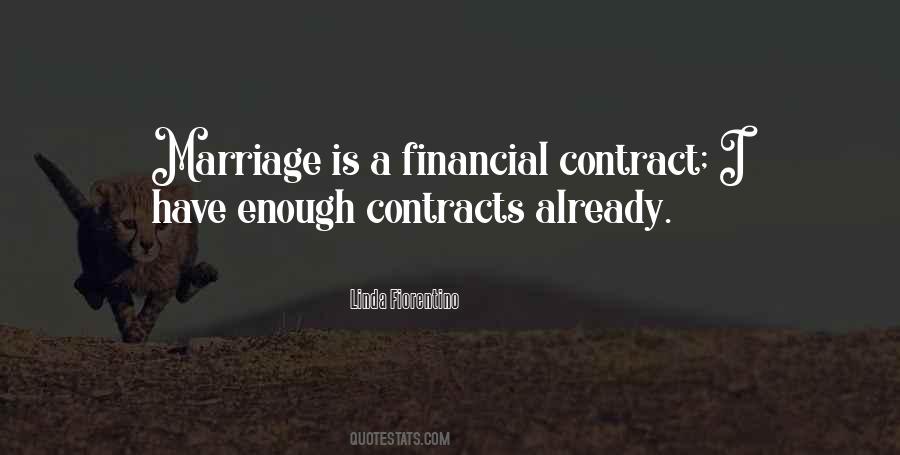 Marriage Is A Financial Contract Quotes #1283412 Marriage Is A Financial Contract Quotes #1283412
