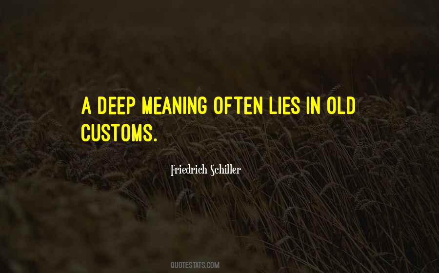Old Deep Quotes #288747