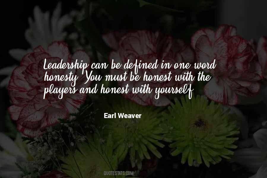 Honesty Leadership Quotes #98033