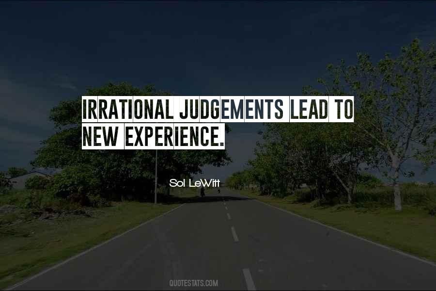 Experience Judgement Quotes #902699