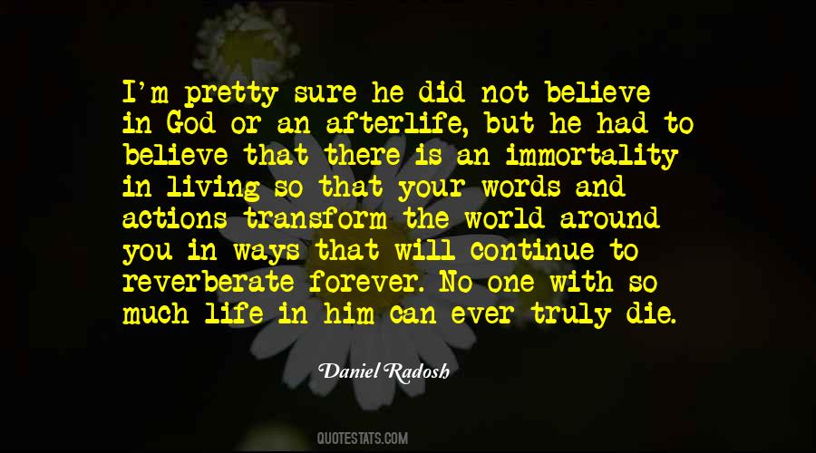 There Is No Afterlife Quotes #901643