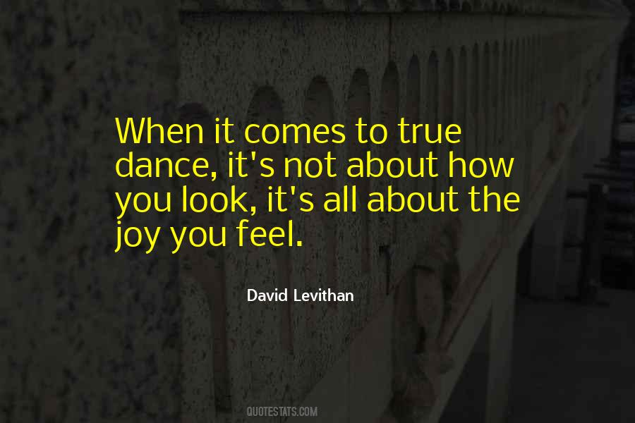 Dance Feel Quotes #10562