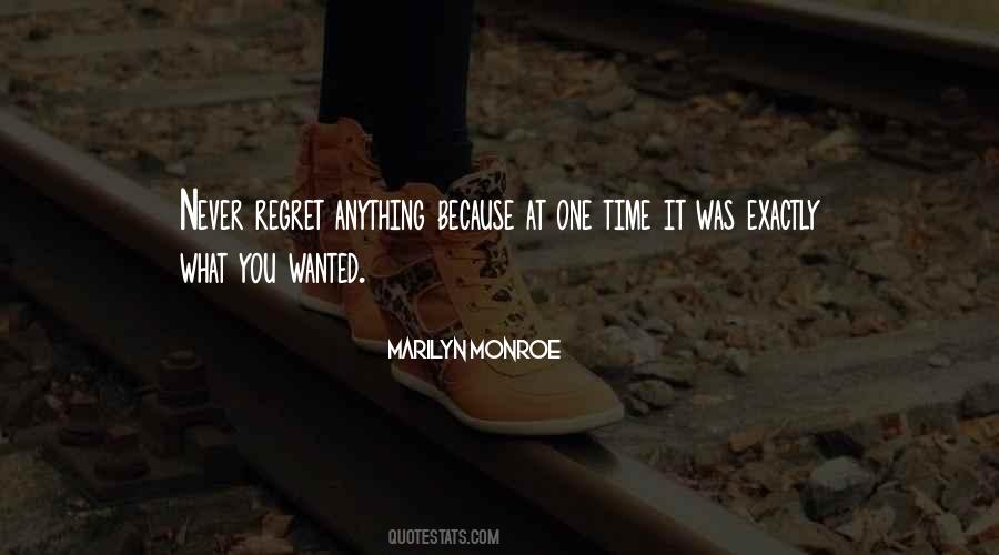 Time Regret Quotes #290960