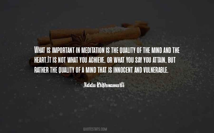Quotes About How Important Meditation Is #1152818