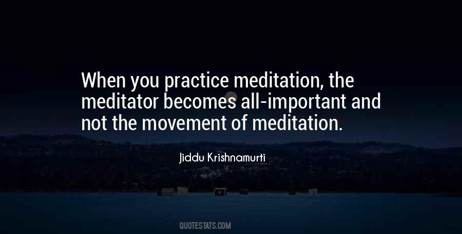 Quotes About How Important Meditation Is #1262054