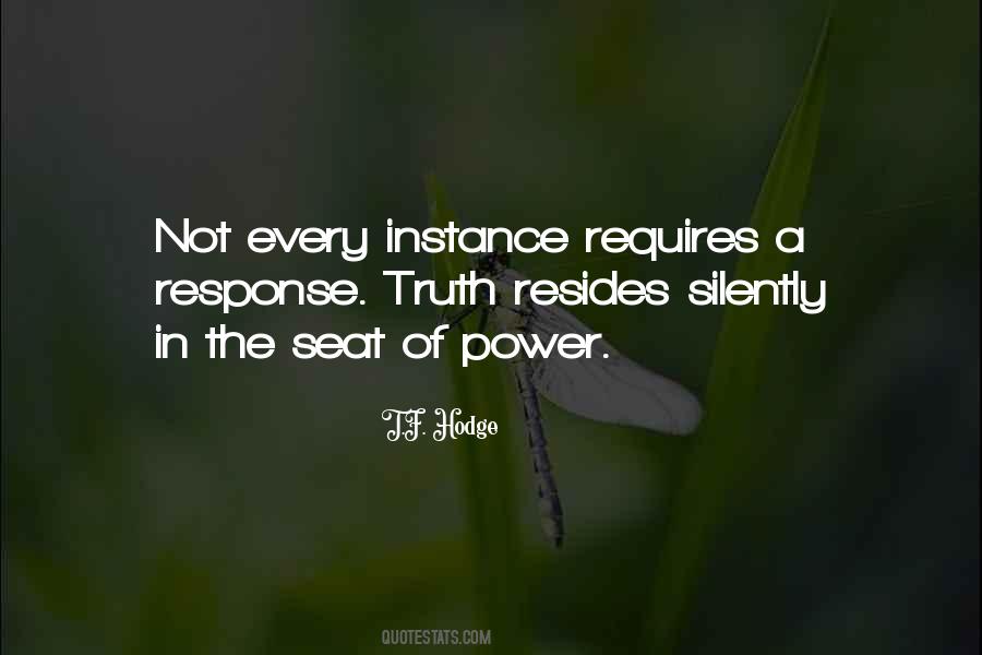 Seat Of Power Quotes #863878