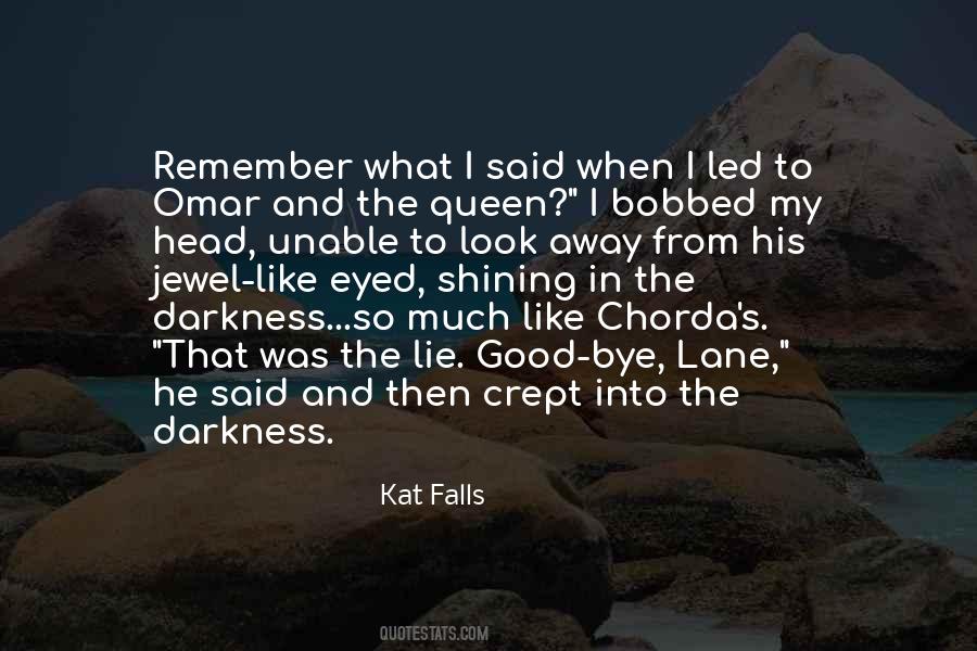 When Darkness Falls Quotes #174677