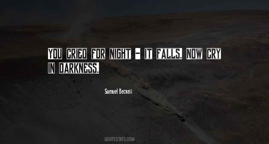 When Darkness Falls Quotes #1856601