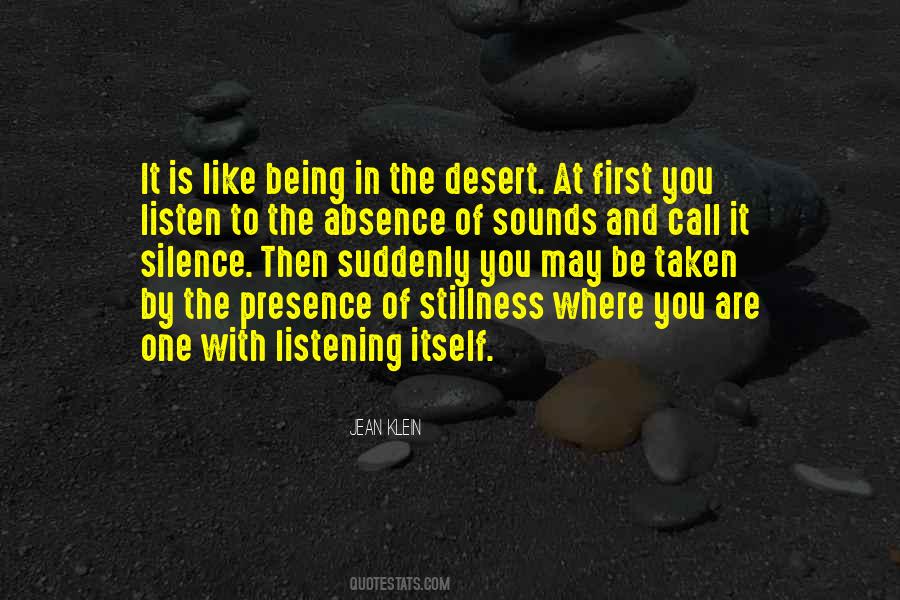 Silence And Absence Quotes #1536141