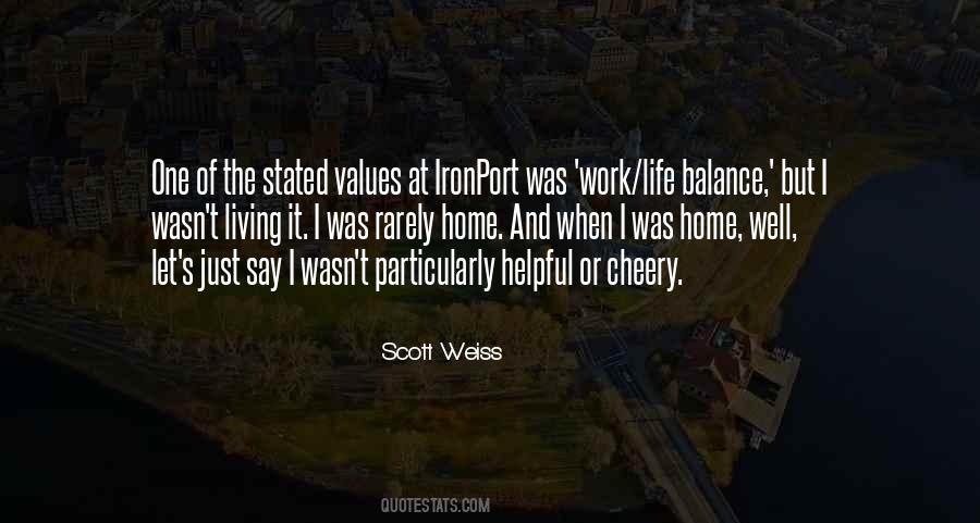 Work Home Balance Quotes #1845140