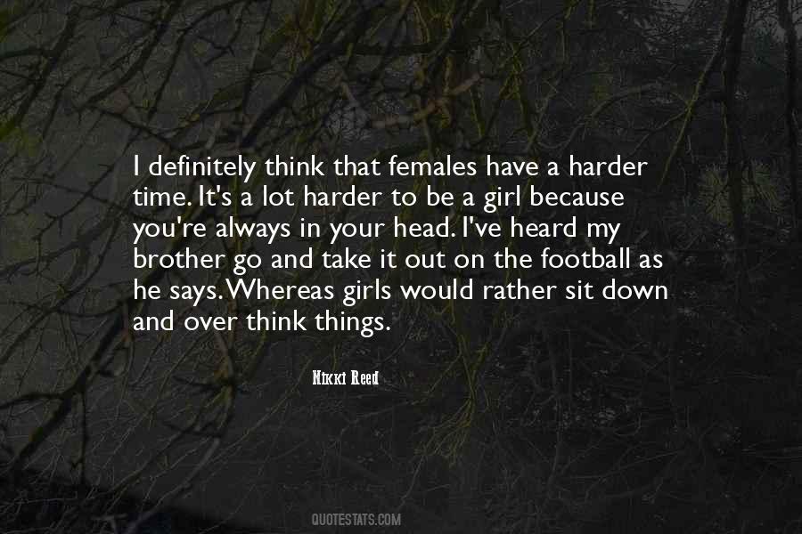 Girl And Football Quotes #1357768