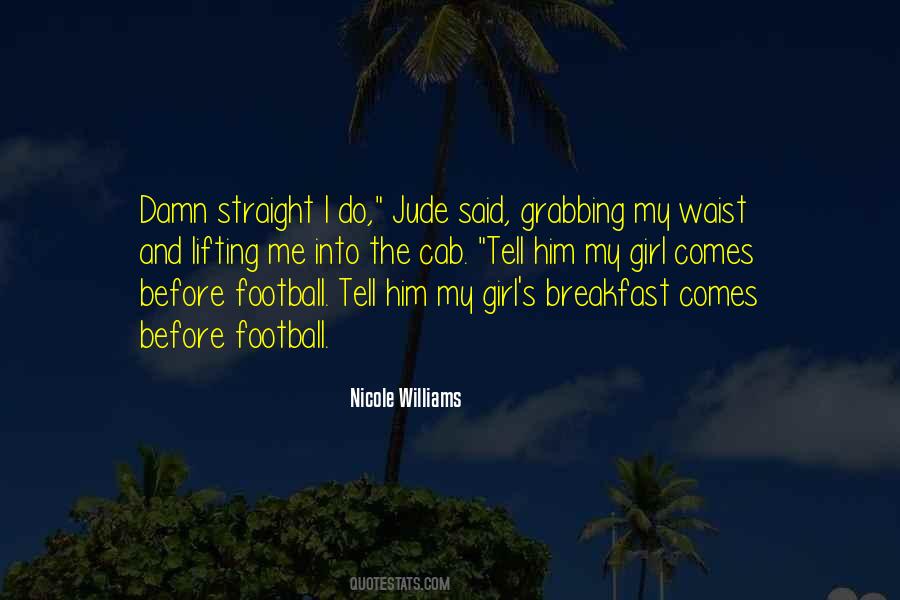 Girl And Football Quotes #1760677