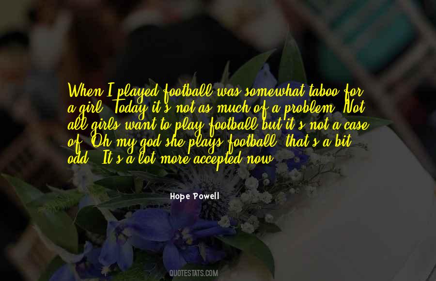 Girl And Football Quotes #902387