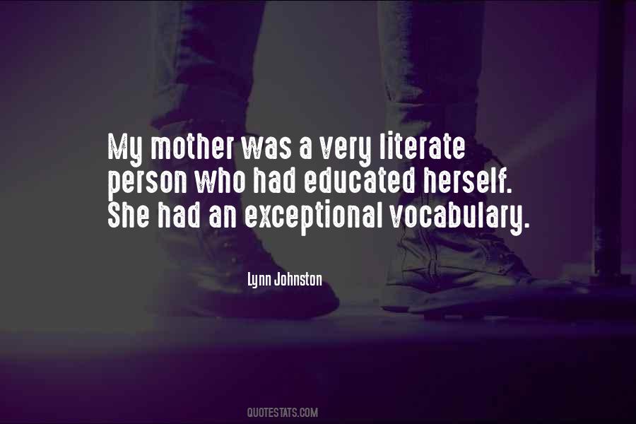 Educated Mother Quotes #707730