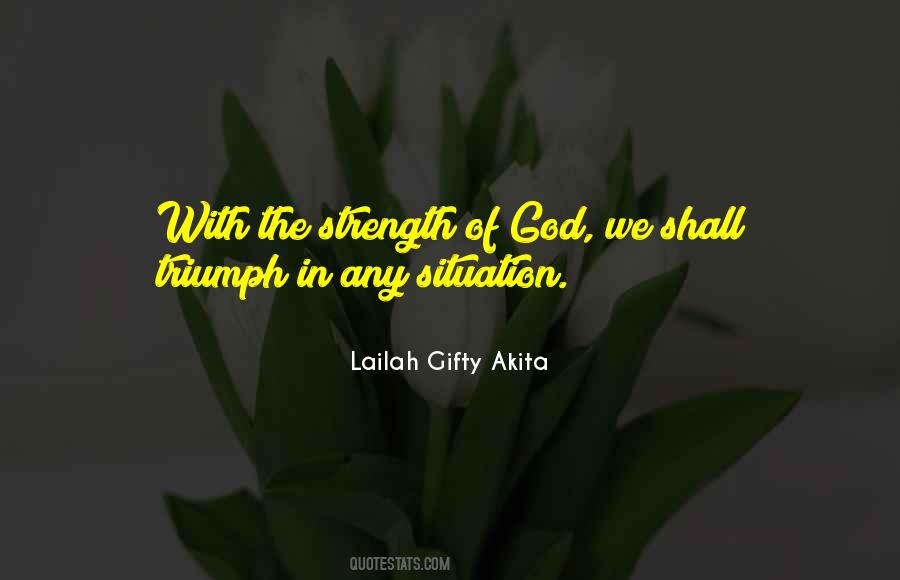 Quotes About The Strength Of God #781913