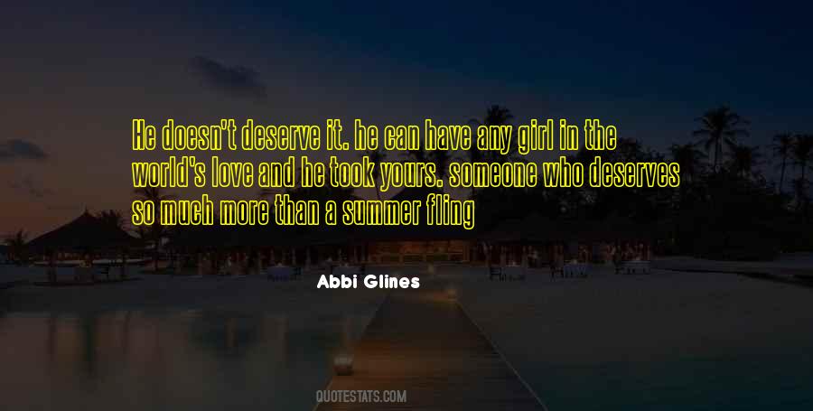 Girl Deserves The Best Quotes #1814128