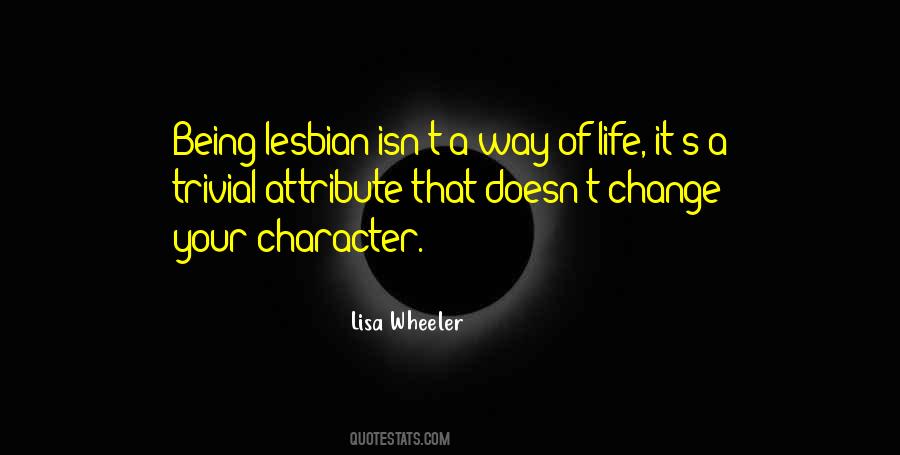 Being Lesbian Quotes #1365693