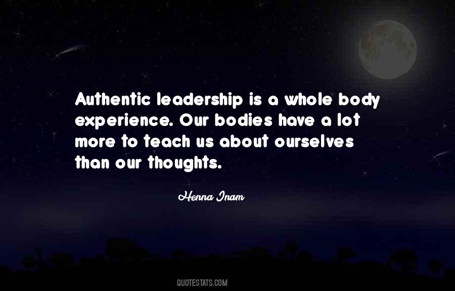 Authenticity Leadership Quotes #590834