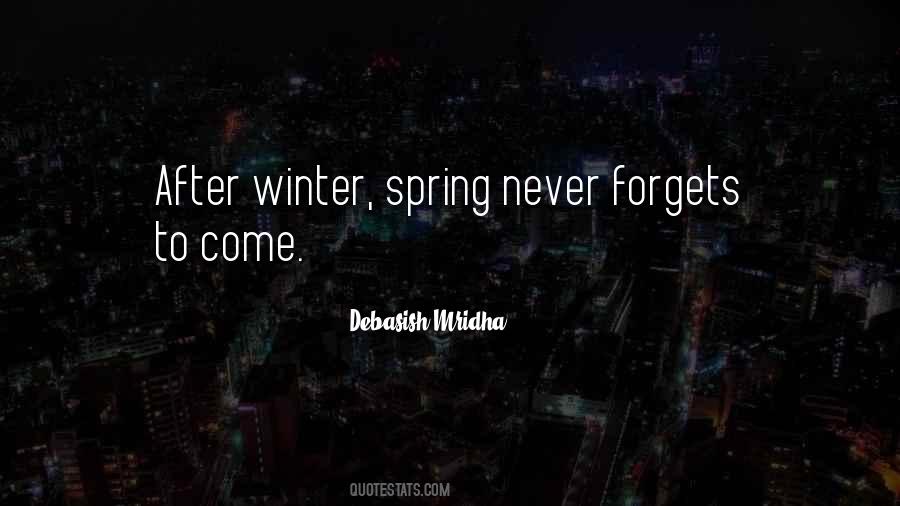 After Winter Spring Quotes #1448601