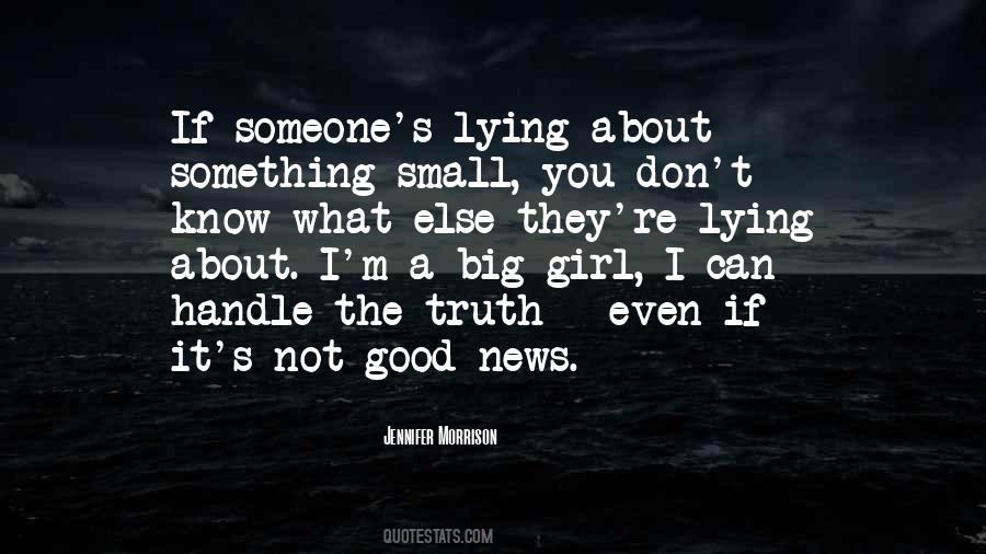 Girl Lying Quotes #706180