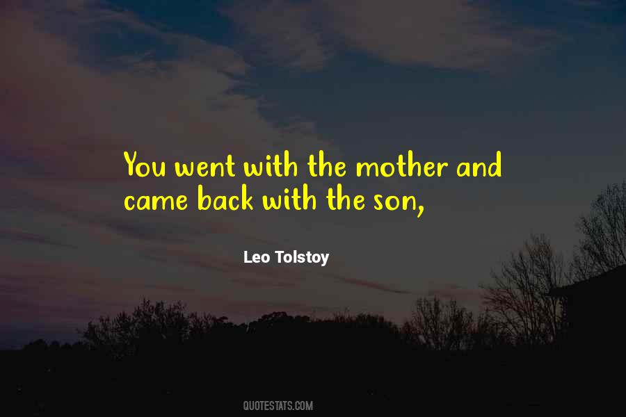 Son Mother Quotes #461473