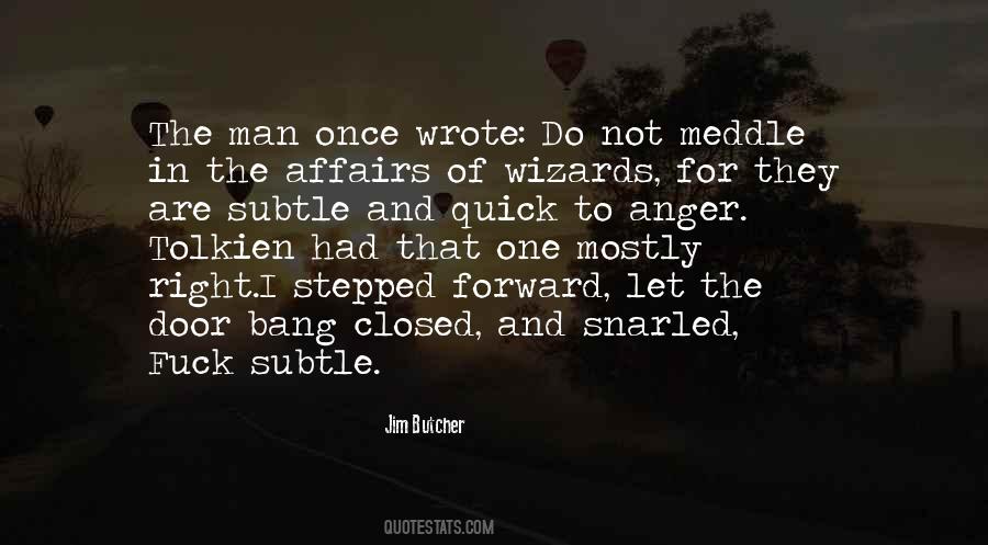 Do Not Meddle In The Affairs Of Wizards Quotes #399038