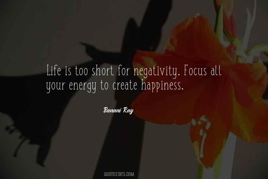 Focus Positive Quotes #1216654