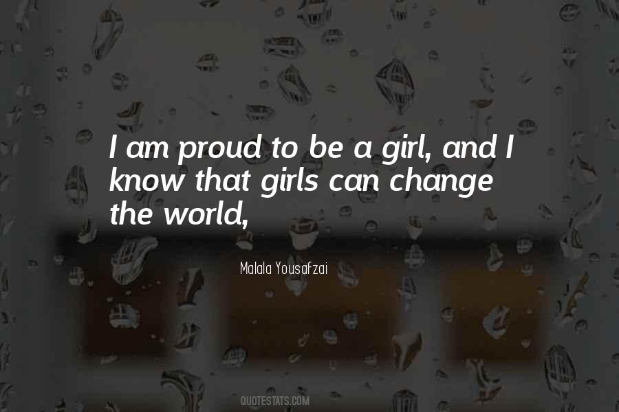 Girl Proud Quotes #508995