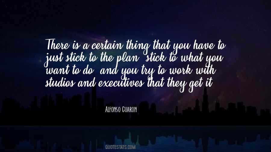 Stick To Your Plan Quotes #1608143