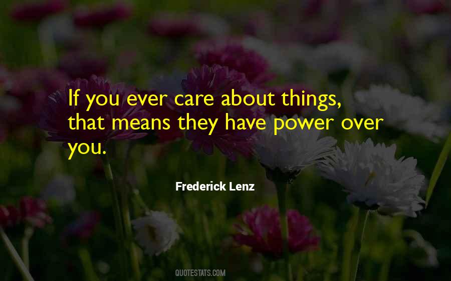 Over Care Quotes #788498